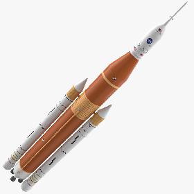 SLS Block 1 Rocket 3D Model 3D model